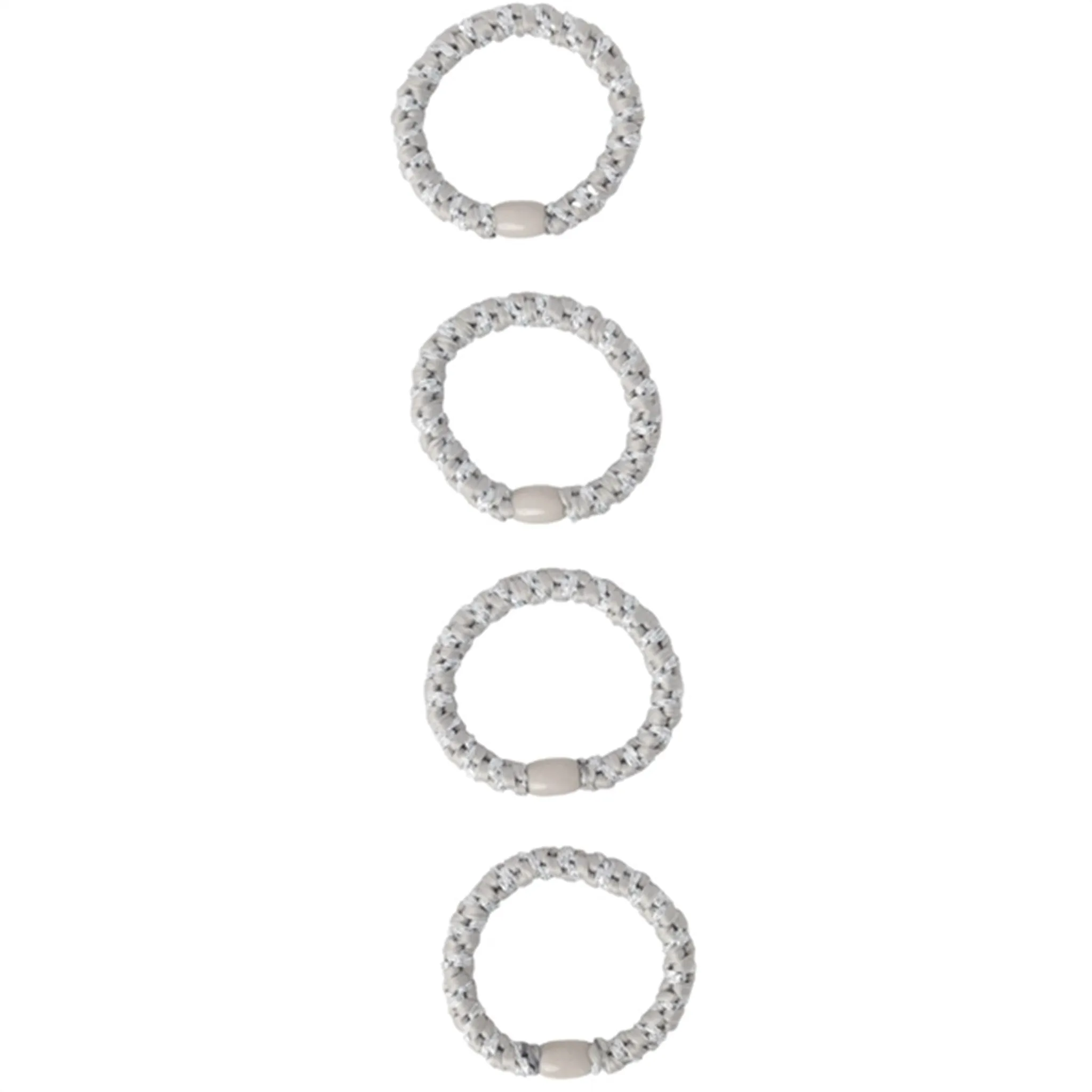 Name it Silver Colour Glitter Rise Hair Elastics 4-pack