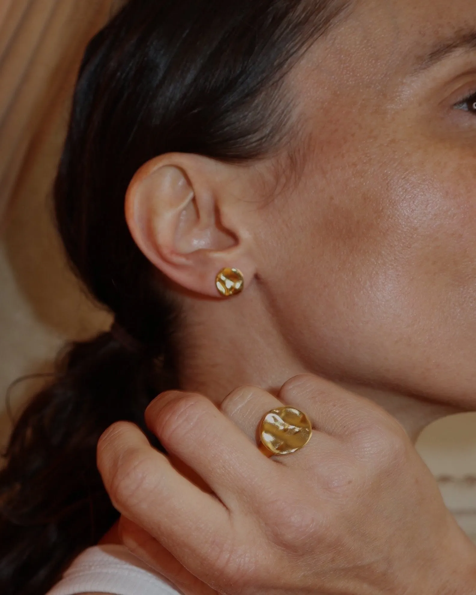 'Oc??ane' Disc Earrings