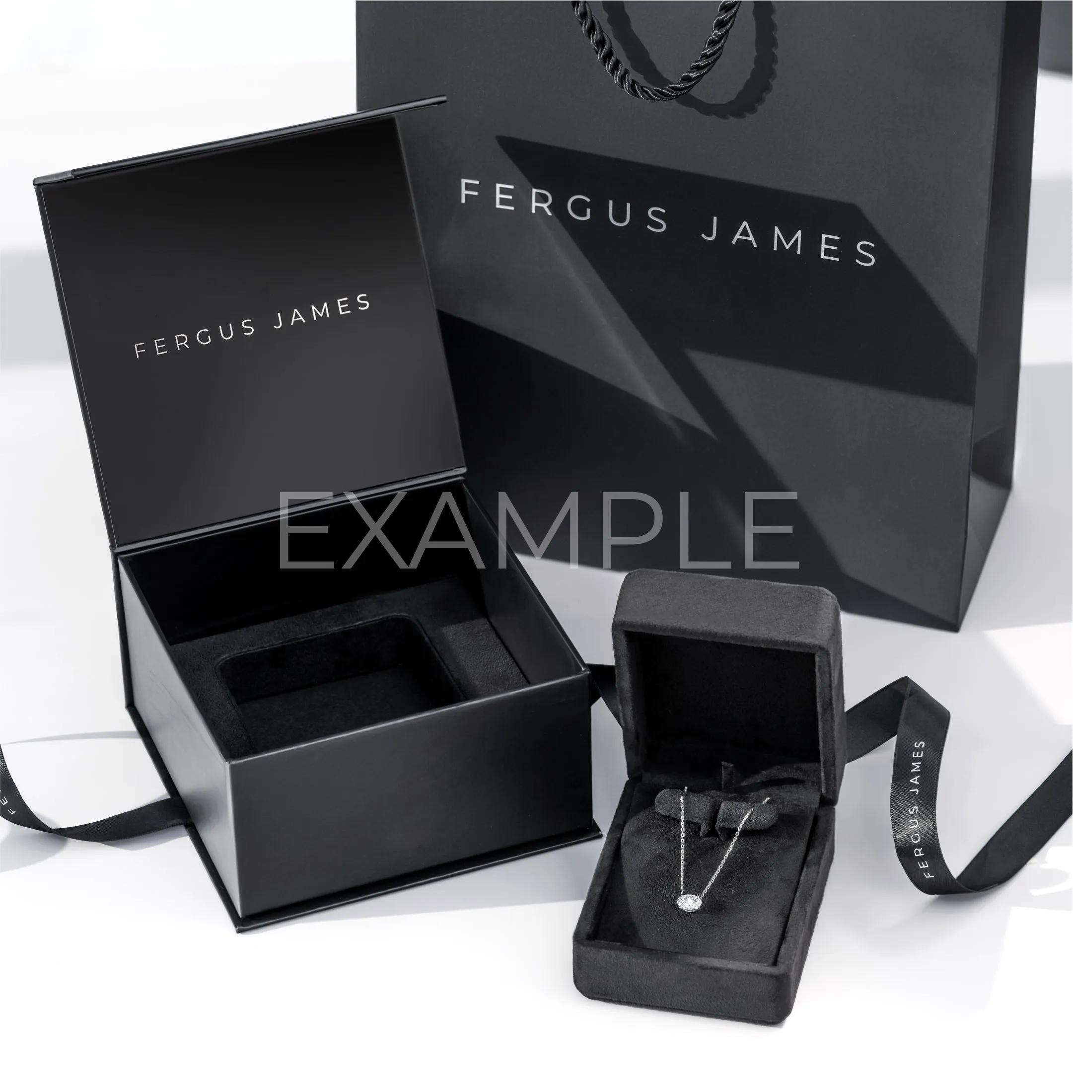 P Letter Pendant White Gold