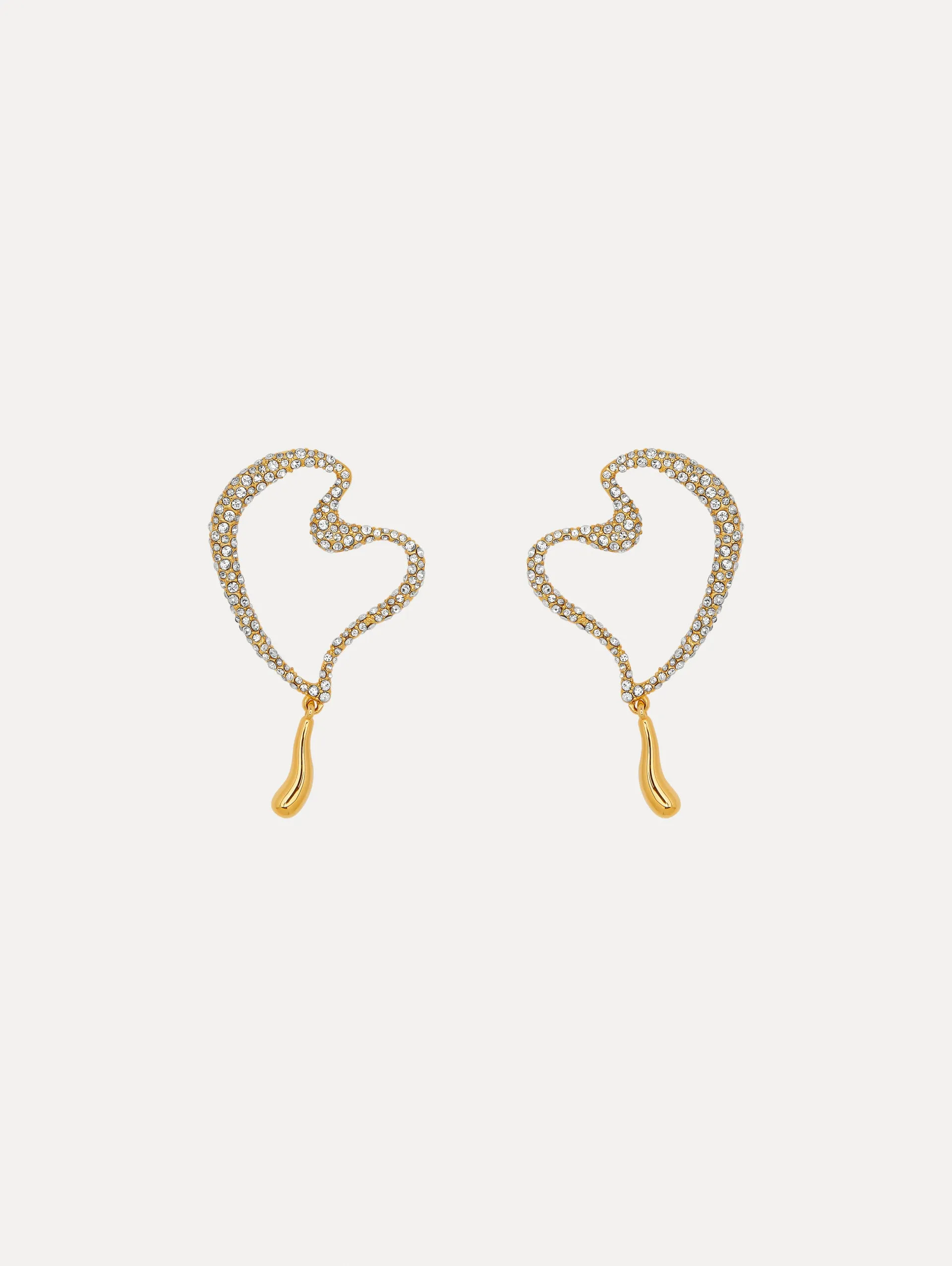 Pav?? Heart Earrings