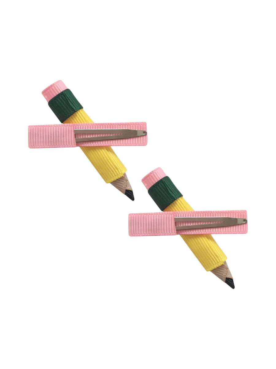 Pencil Hair Clip Set