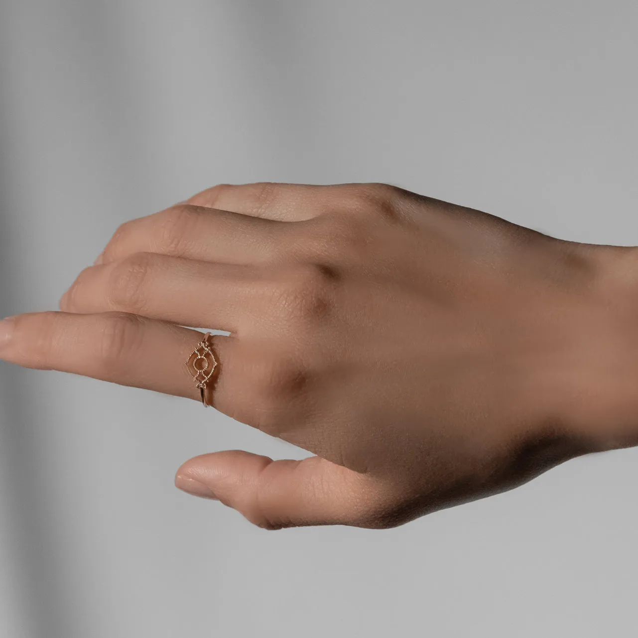 Petite Lace Deco Ring - III