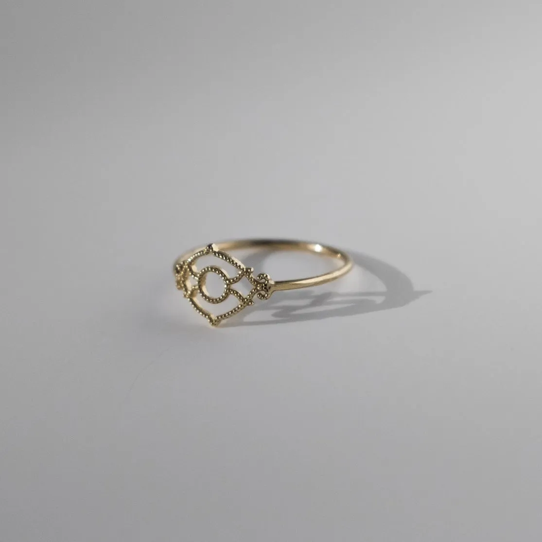 Petite Lace Deco Ring - III