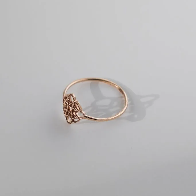 Petite Lace Deco Ring - IV