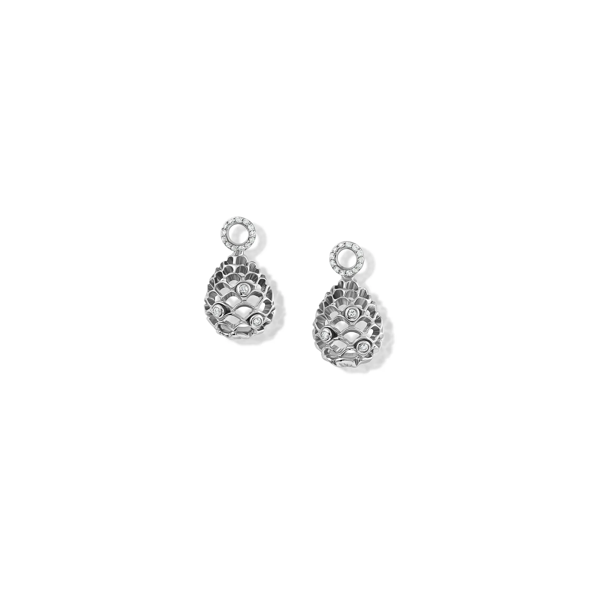 Pigne di Santo Stefano Earring Drops White Gold - Diamond