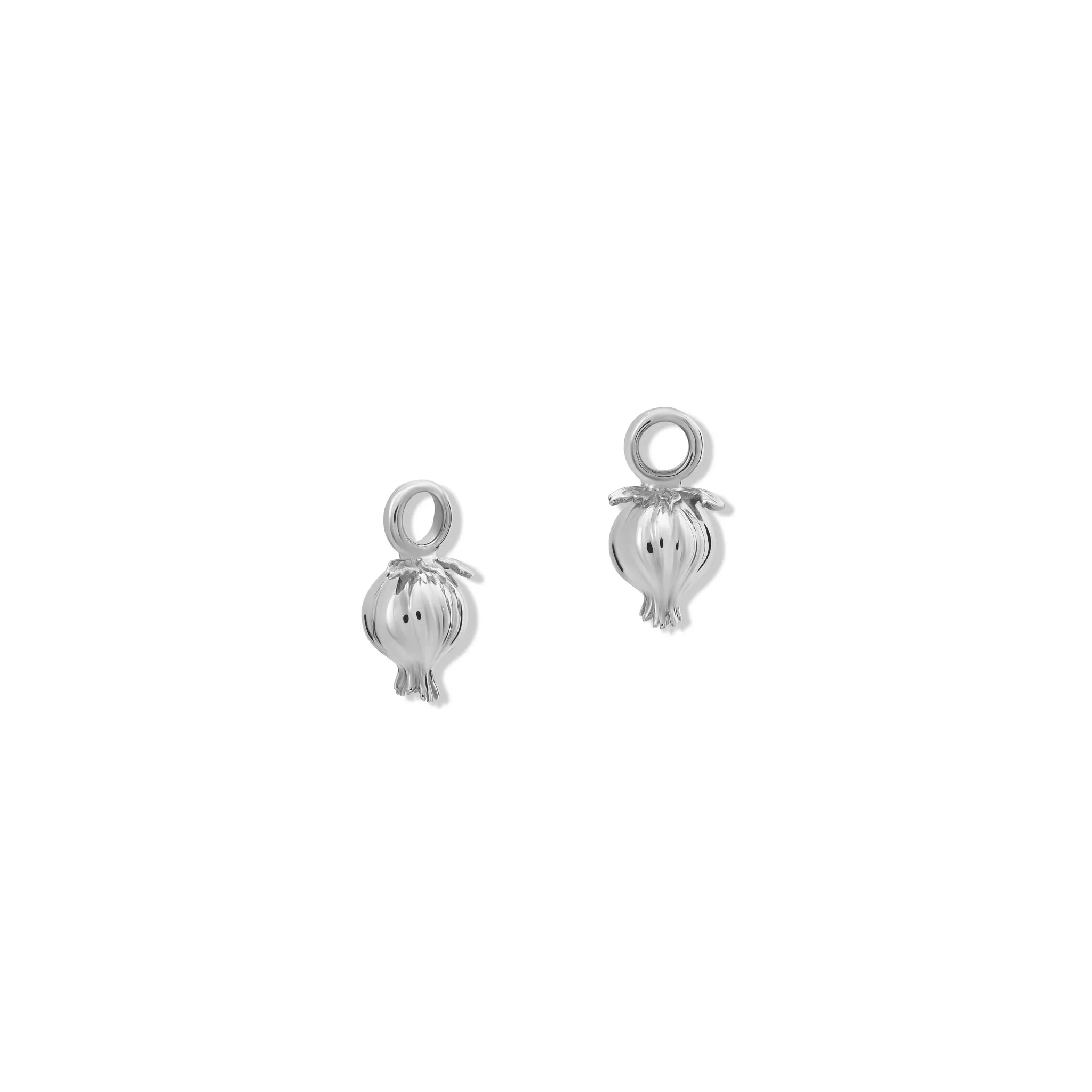 Pomegranate Earring Drops Silver