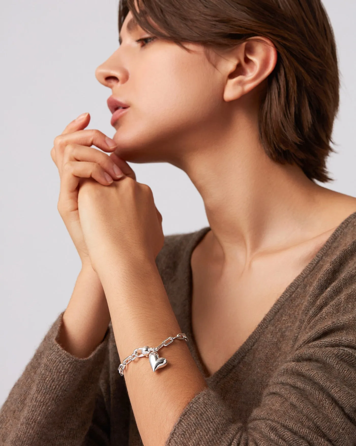 Puffy Heart Bracelet