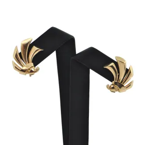 Retro 14K Yellow Gold Earrings