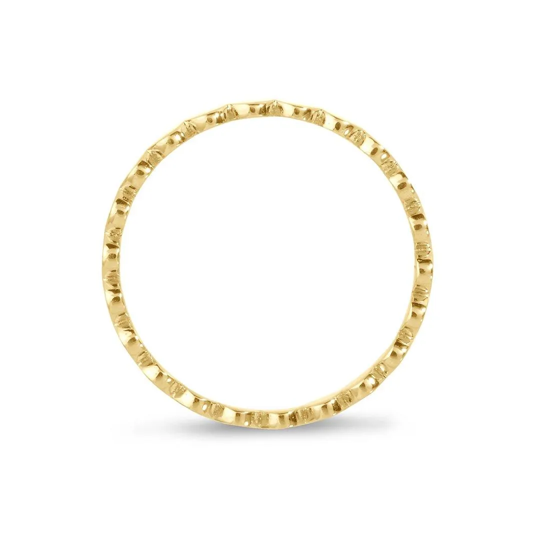 Ring in 925 silver gilded with 18k yellow gold
