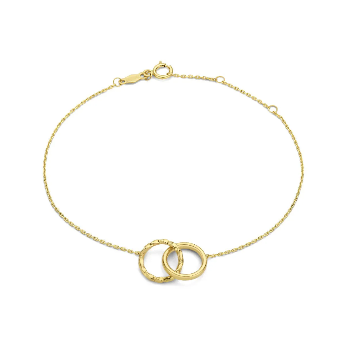 Rivoli Lisan 14 karat gold bracelet with twist