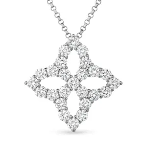 ROBERTO COIN 18K PRINCESS FLOWER NECKLACE