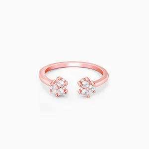 Rose Gold Brahma Kamal Ring