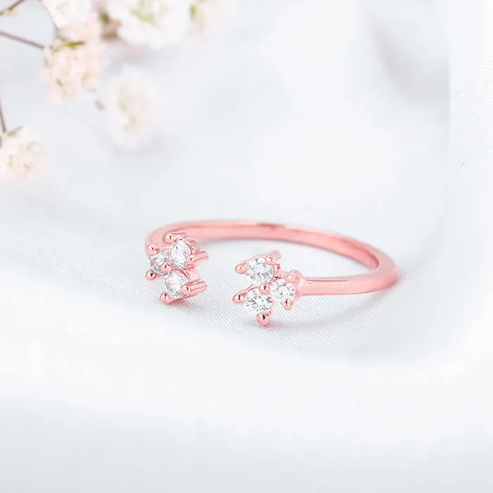 Rose Gold Brahma Kamal Ring