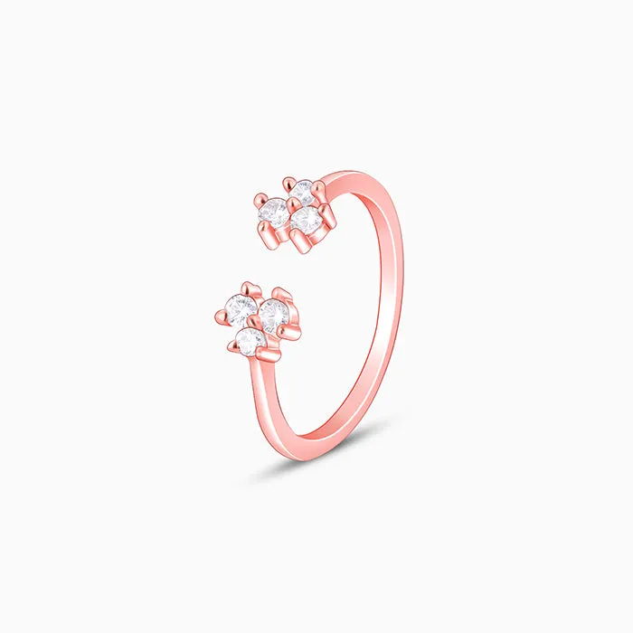 Rose Gold Brahma Kamal Ring