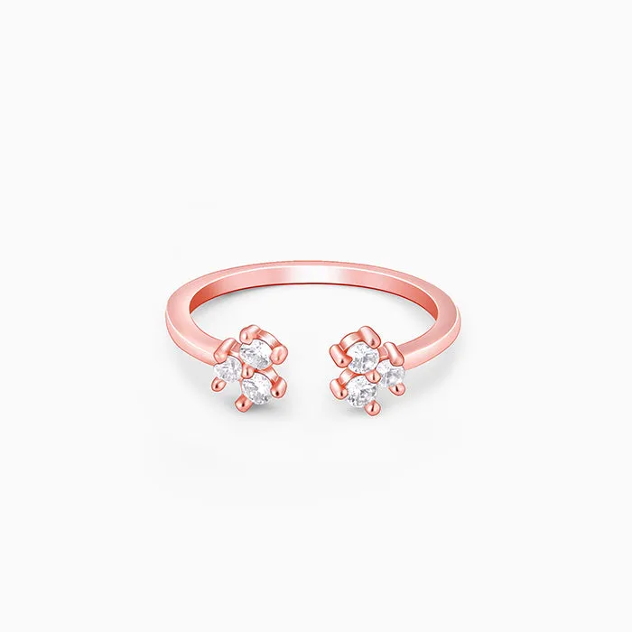 Rose Gold Brahma Kamal Ring