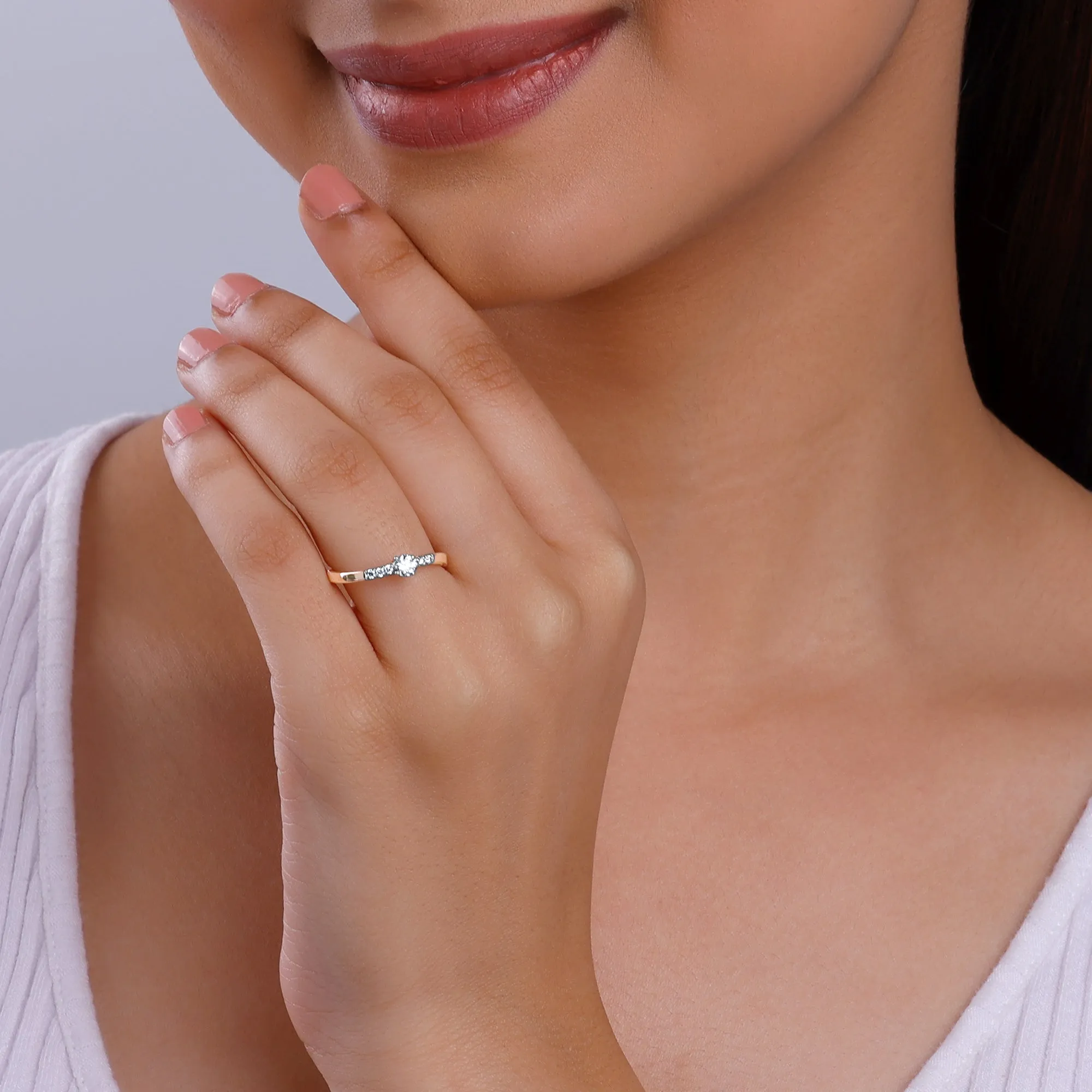 Rose Gold Classic You Diamond Ring