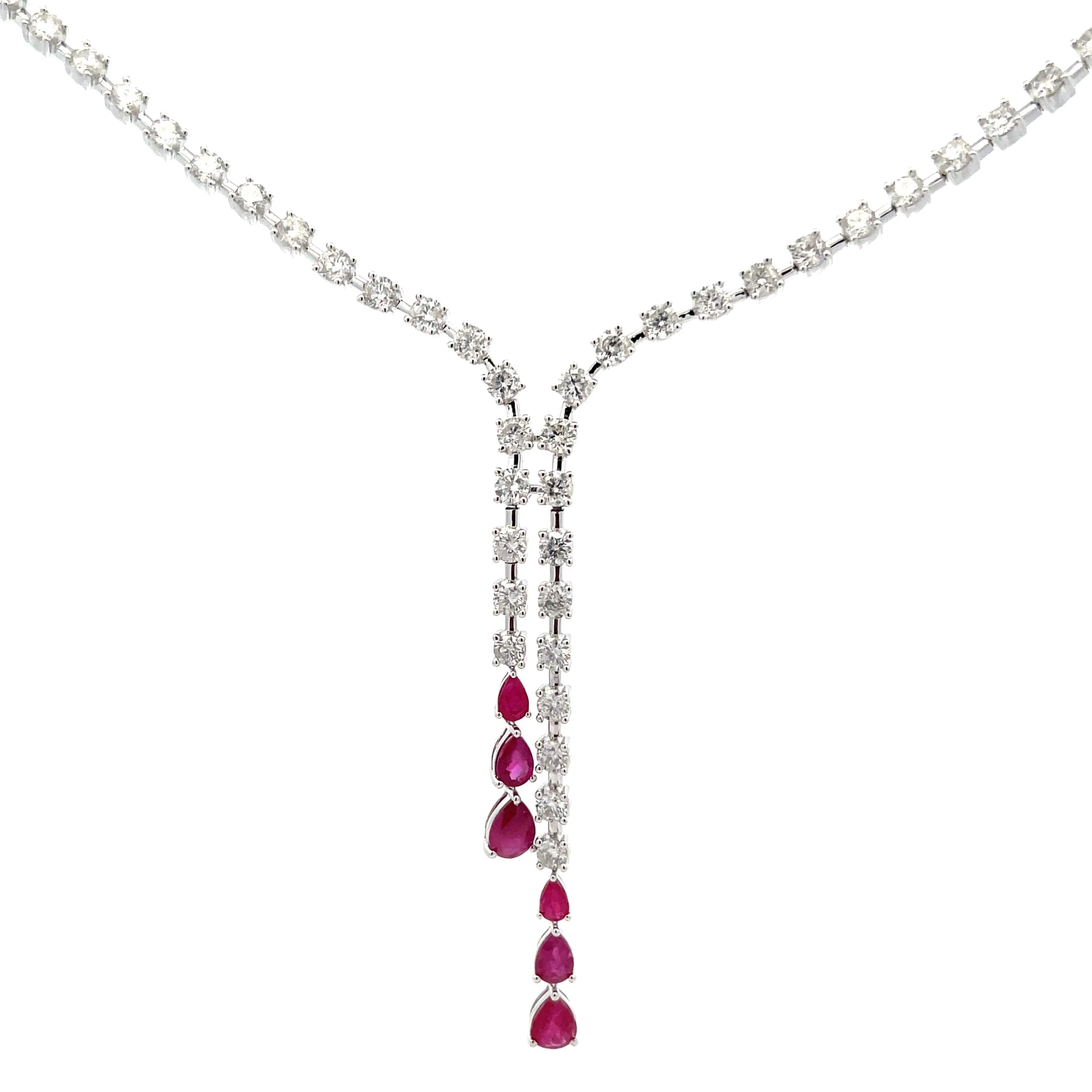 Ruby And Diamond Necklace