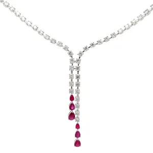 Ruby And Diamond Necklace