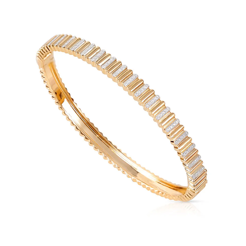 SAMANTHA DIAMOND FLUTED BANGLE