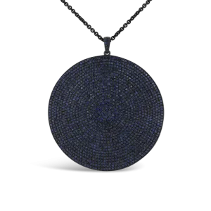 Sapphire Disc Pendant