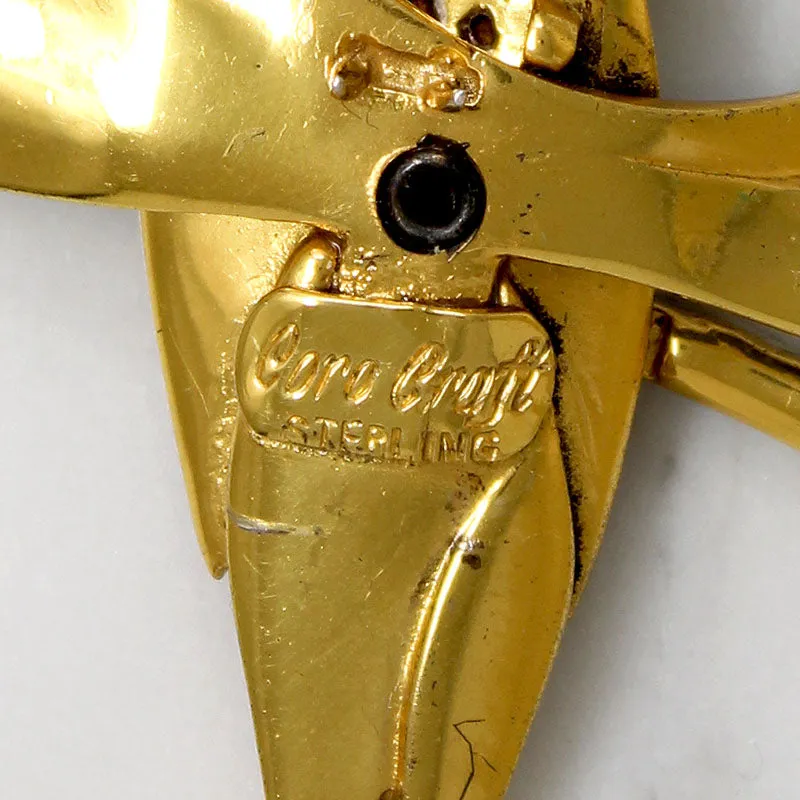 Sassy Sterling Song Bird Fur Clip by Coro