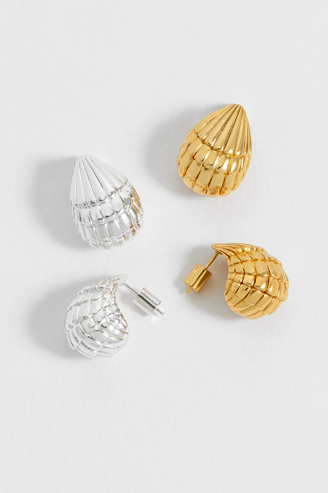 Seashell Teardrop Earrings