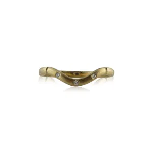 Sequoia Contour Gold Diamond Band