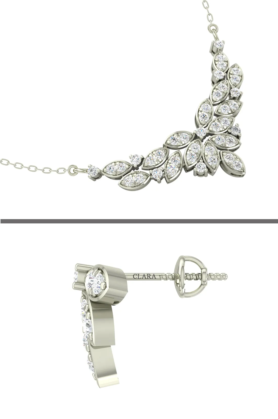 Silver Elsie Jewellery Set