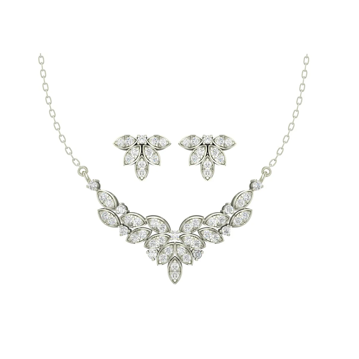 Silver Elsie Jewellery Set