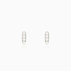 Silver Inspiring Pearl Studs