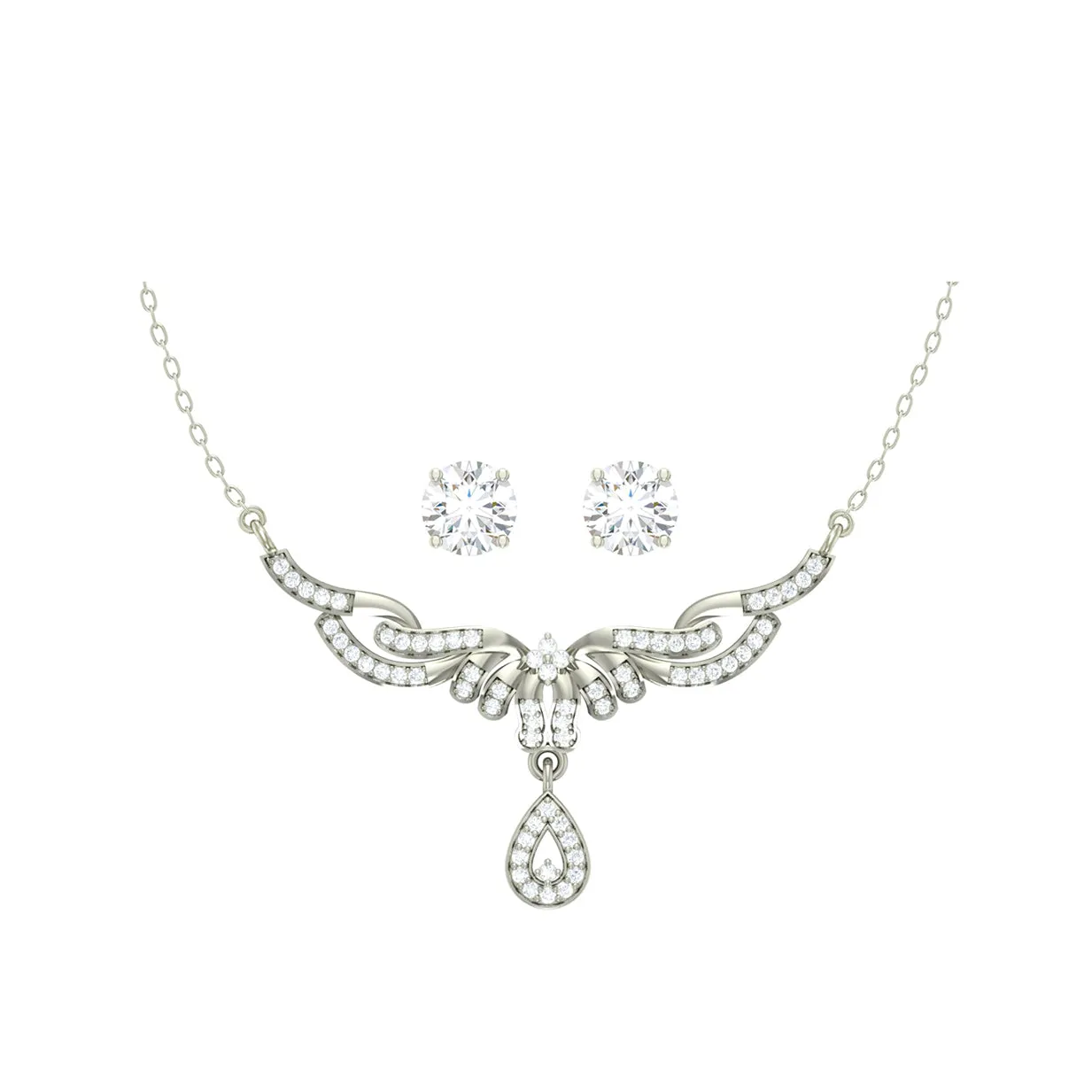 Silver Maya Jewellery Set