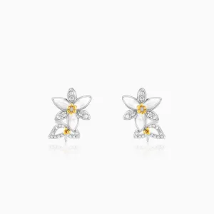 Silver One in a Trillium Earrings