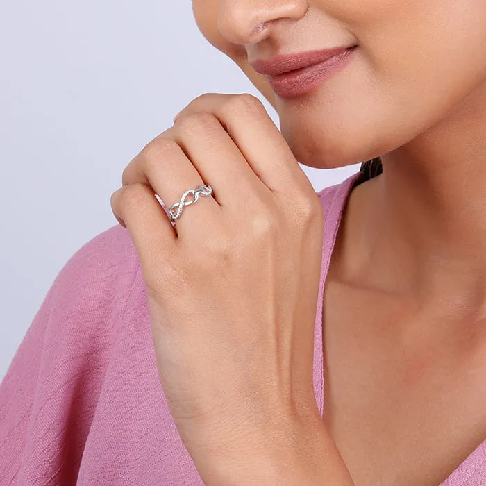 Silver Twinfinity Ring