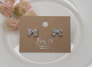 SMALL BOW STUD EARRINGS