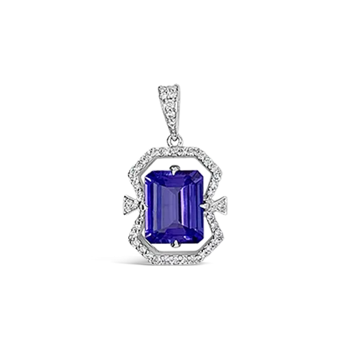 Tanzanite & Diamond Pendant