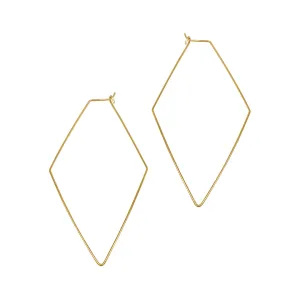 Tarnish Resistant 14k Gold Plated Geometric Hoop Earrings