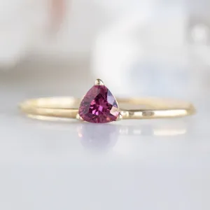 The Pink Garnet Crown Ring | Yellow, Rose or White Gold