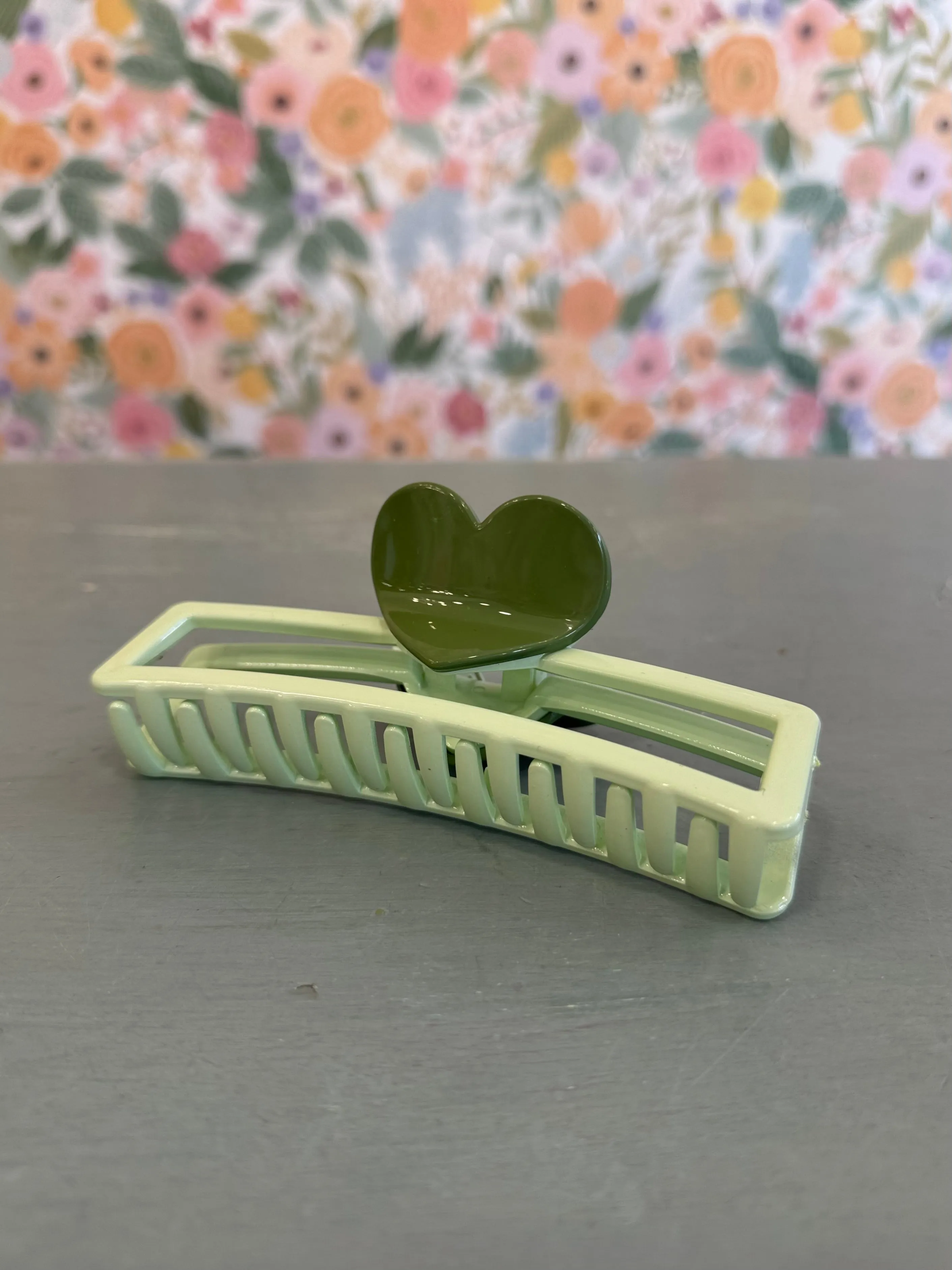 Valentine's Heart Claw Clip