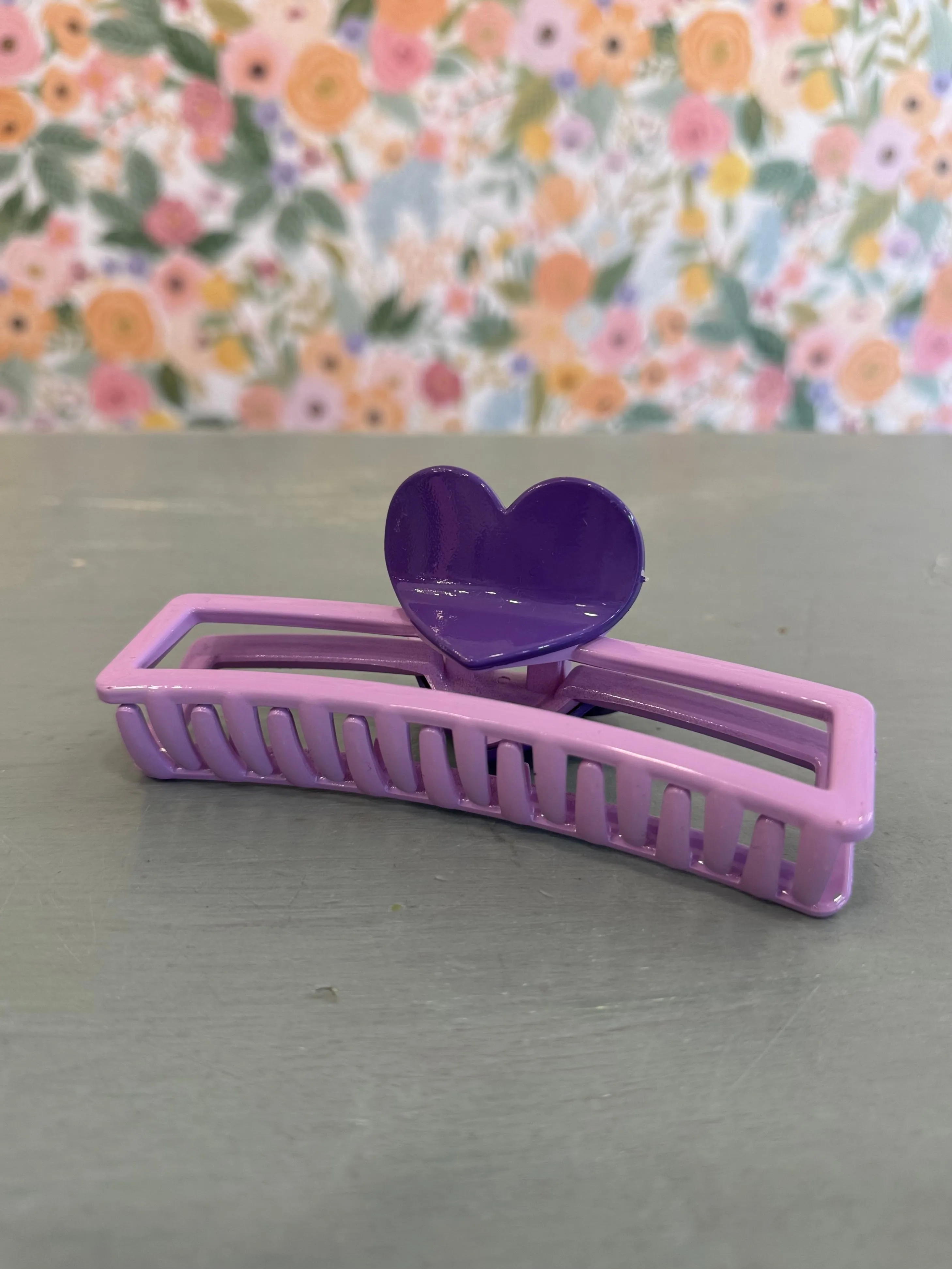 Valentine's Heart Claw Clip