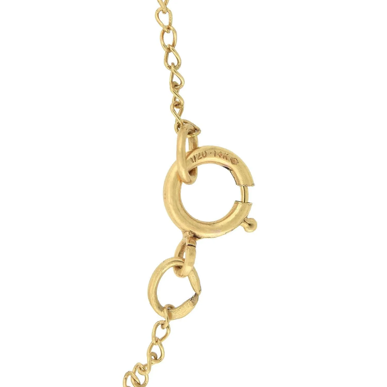 Victorian 18kt/Sterling Diamond   Pearl Anchor Necklace