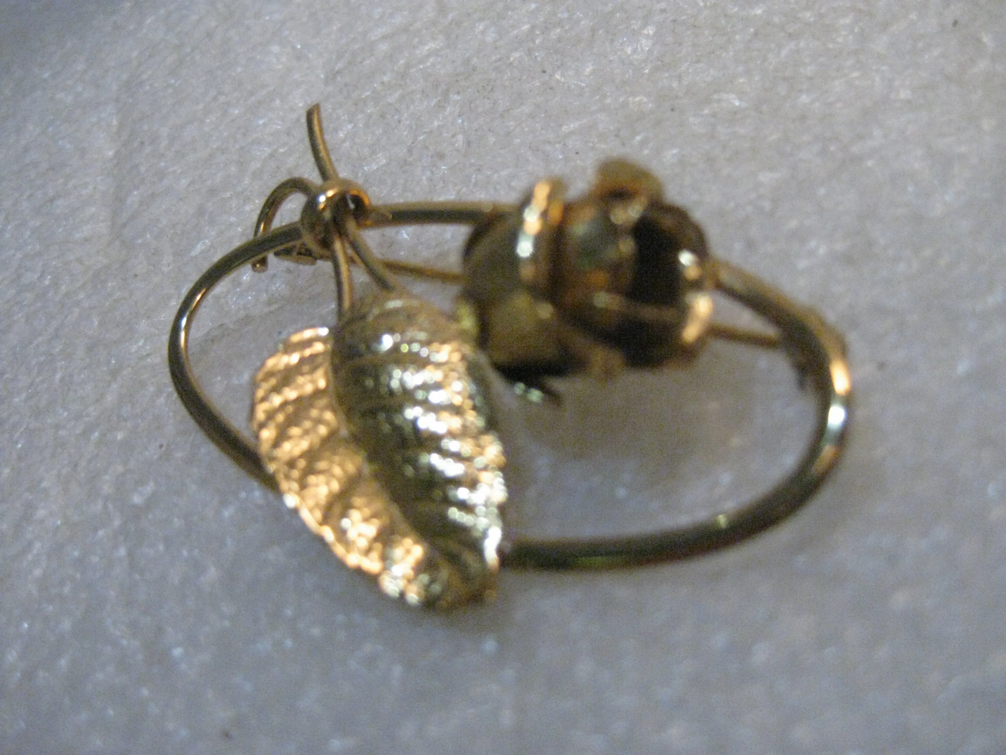 Vintage Forstner Sterling Rose Brooch, Framed, Gold Over Sterling, 2", 7.96 grams