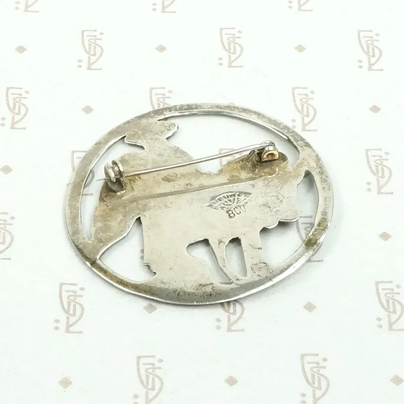 Whimsical Mexican Donkey Brooch
