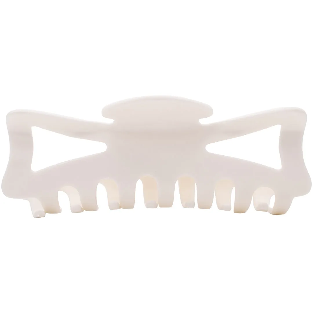 XL BOW CLIP BLOW WHITE
