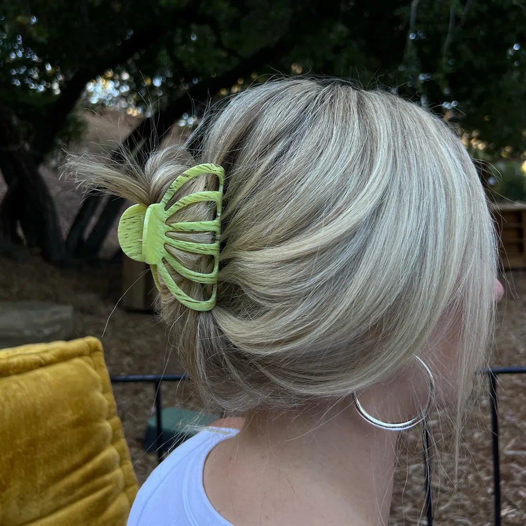 XL ESSENTIALS CLIP TEXTURED LIME