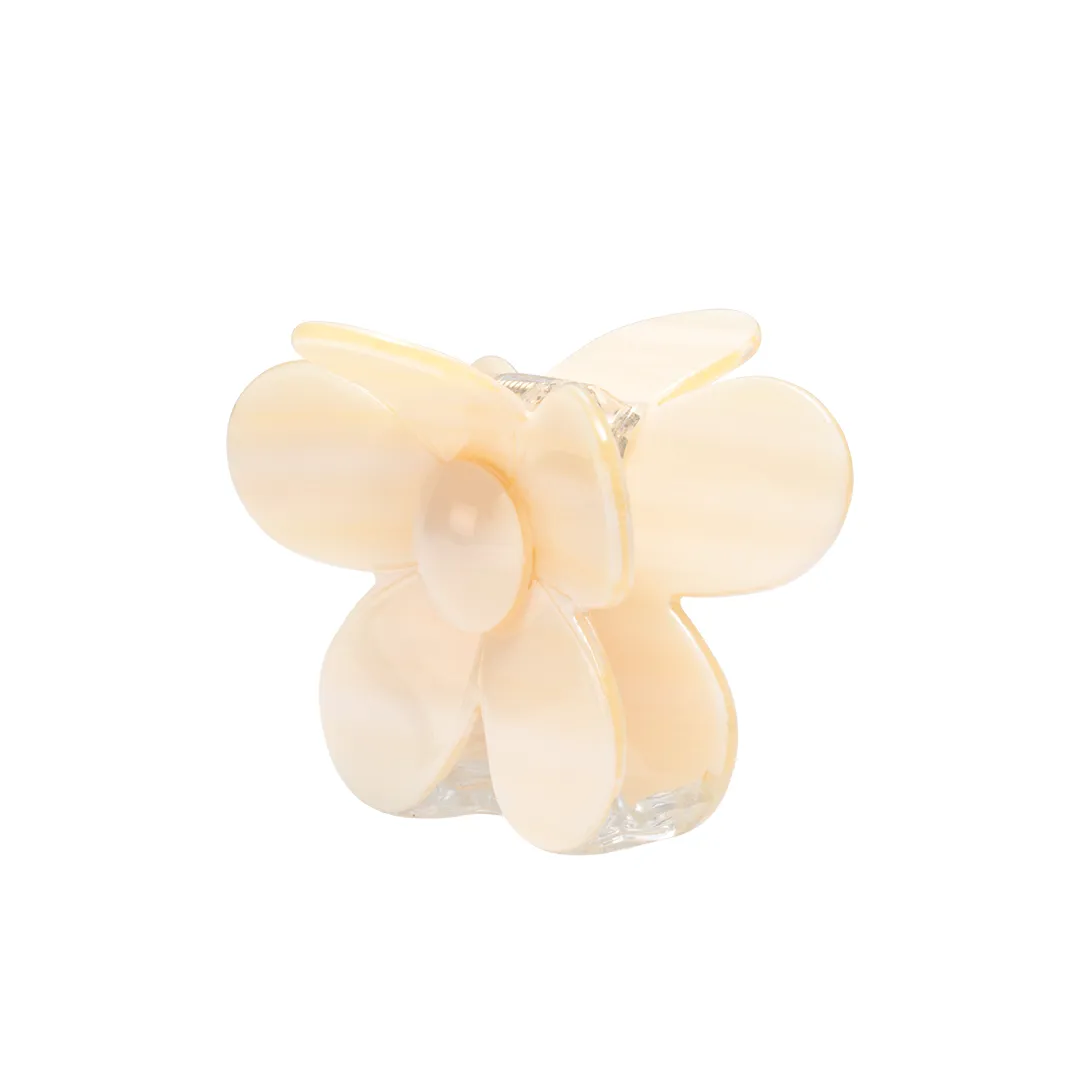XL FLOWER CLIP VANILLA